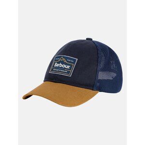 Barbour Bankside Trucker Cap Hat Navy Russet